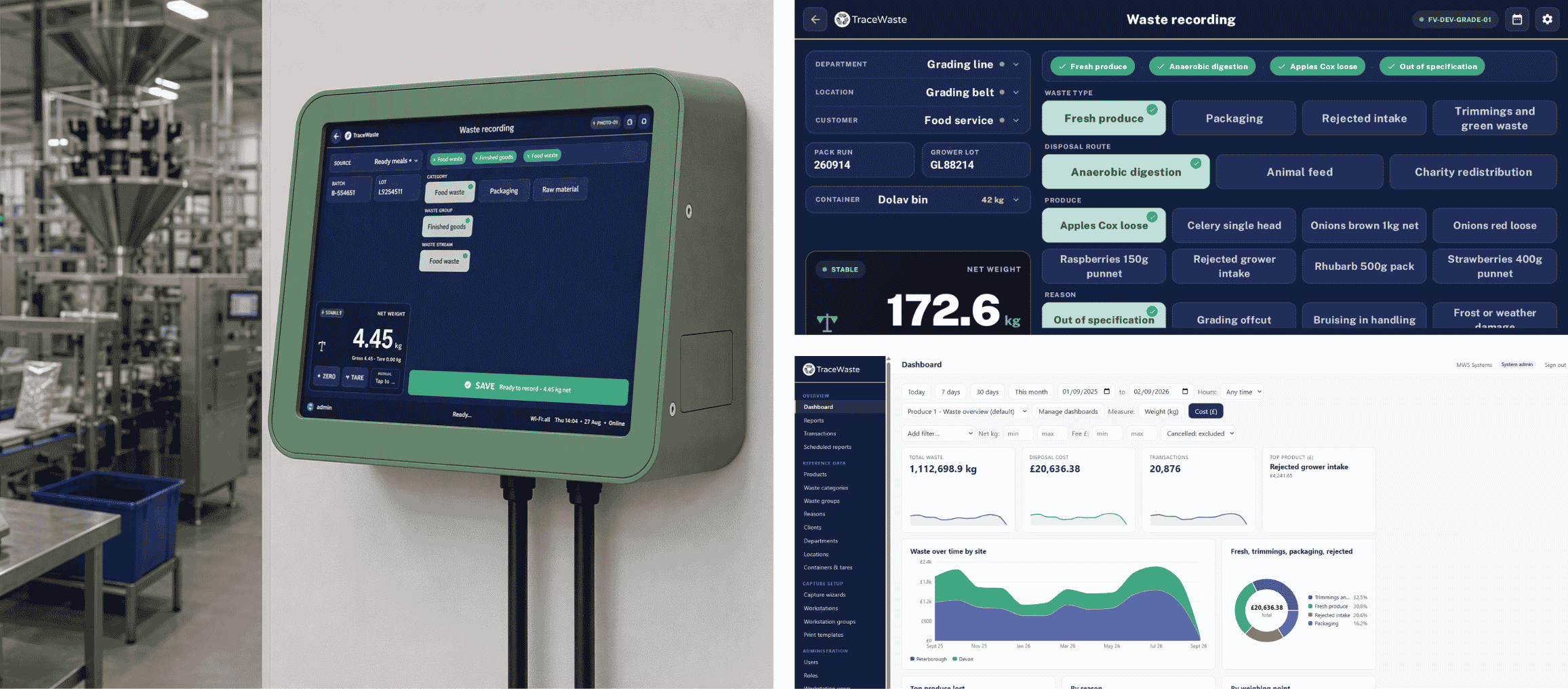 TraceWaste waste tracking software from Micro Weighing Solutions